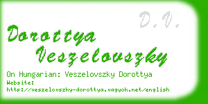 dorottya veszelovszky business card